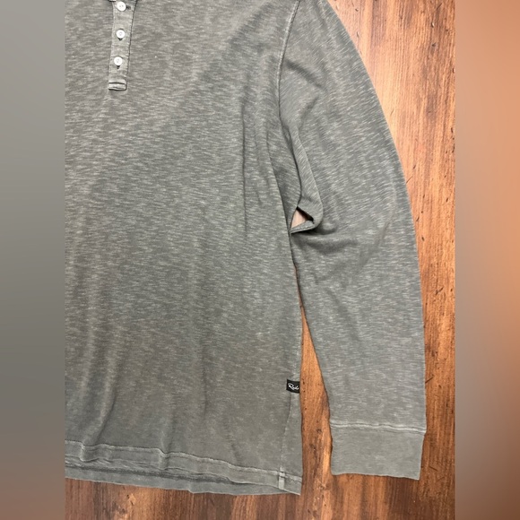 Rails Skhi Henley Size XL Washed Black Preppy Streetwear Soft 100% Cotton NWT - Picture 6 of 16